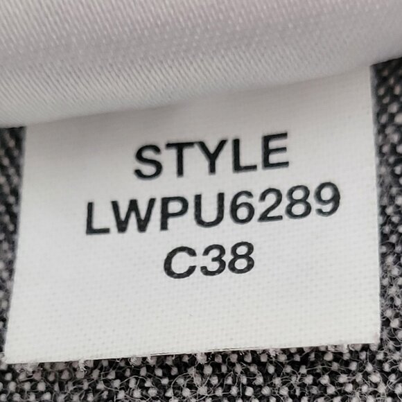 VTG Liz Claiborne Black Denim Midi Skirt Contrast Stitching and Front Slit 8P - Picture 13 of 14